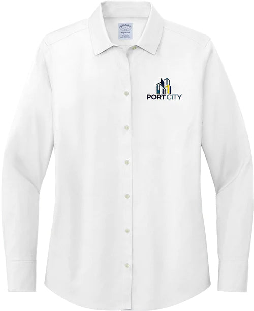Brooks Brothers Womenās Wrinkle-Free Stretch Pinpoint Shirt
