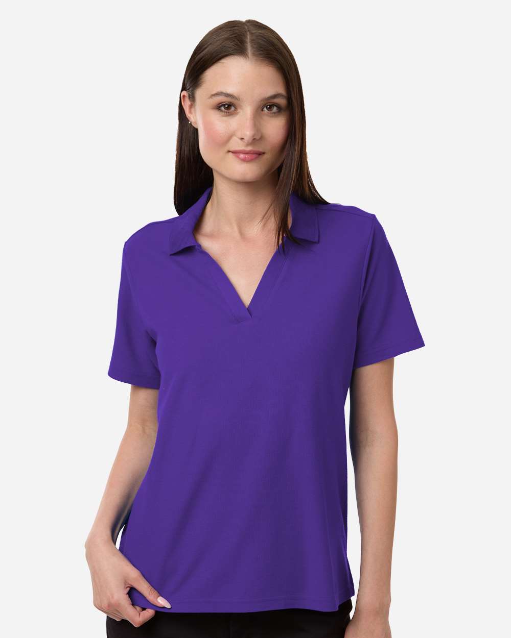 Core 365 Women's Resolve CVC Performance Pique Polo with custom logo embroidery