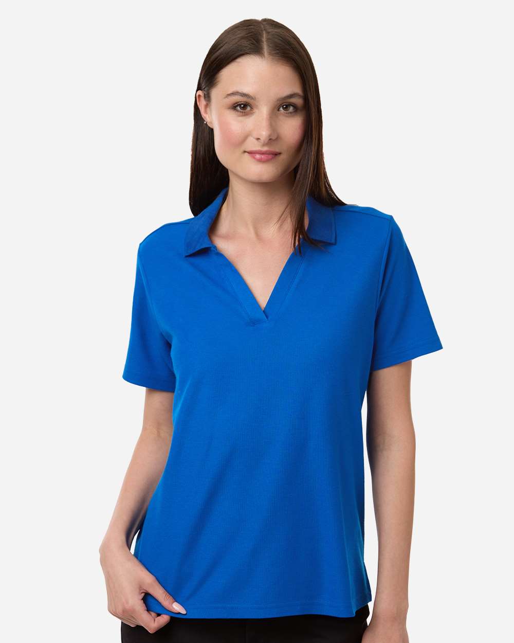 Core 365 Women's Resolve CVC Performance Pique Polo with custom logo embroidery
