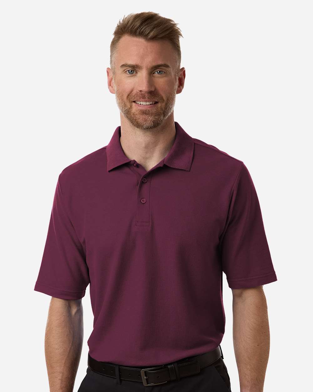 Core 365 Men's Resolve CVC Performance Pique Polo with custom logo embroidery