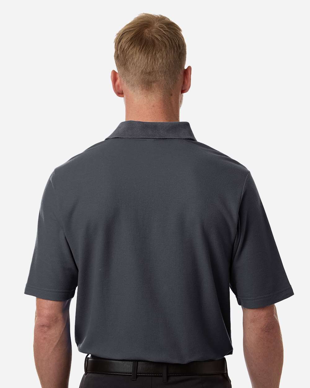 Core 365 Men's Tall Resolve CVC Performance Pique Polo with custom logo embroidery
