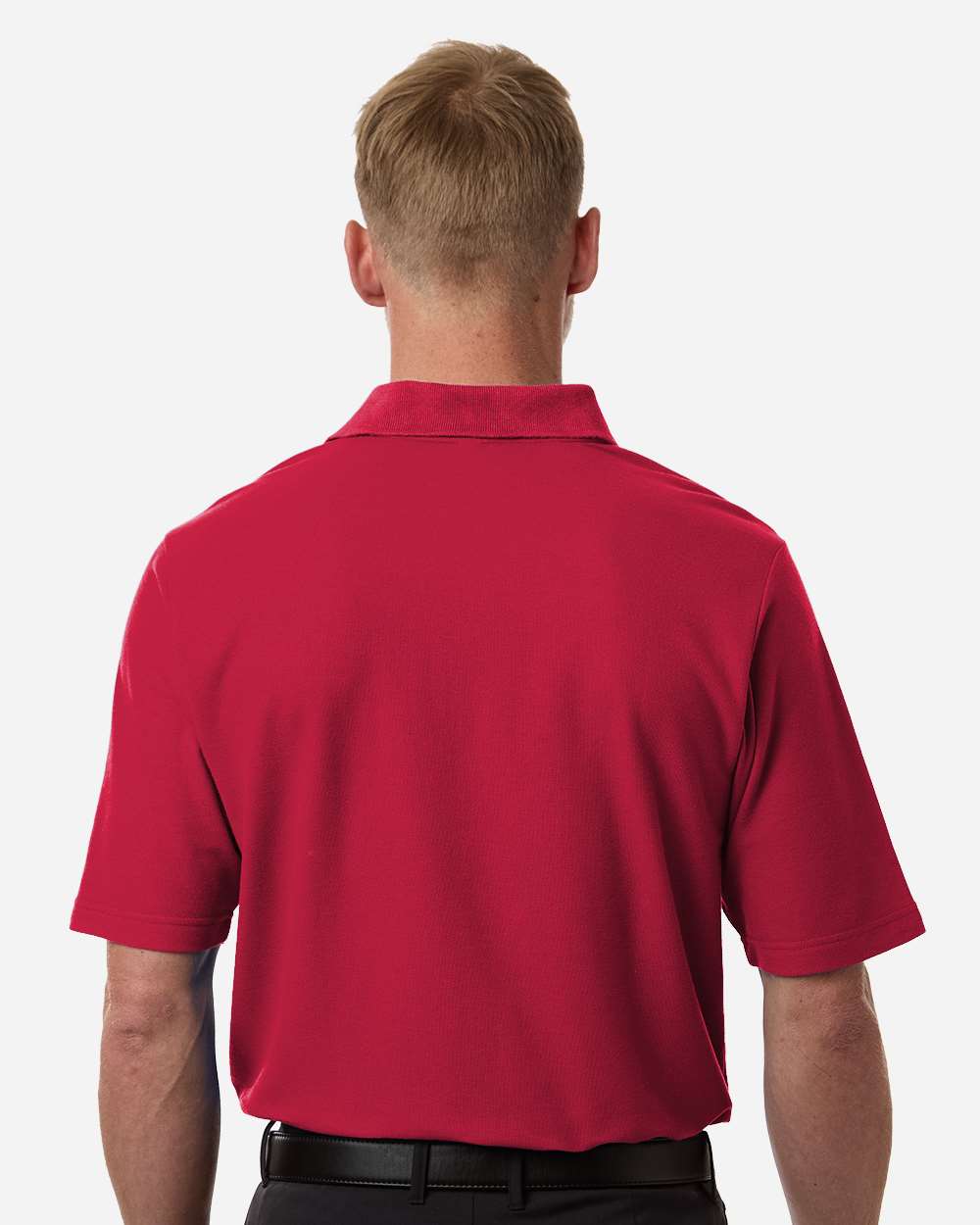 Core 365 Men's Tall Resolve CVC Performance Pique Polo with custom logo embroidery