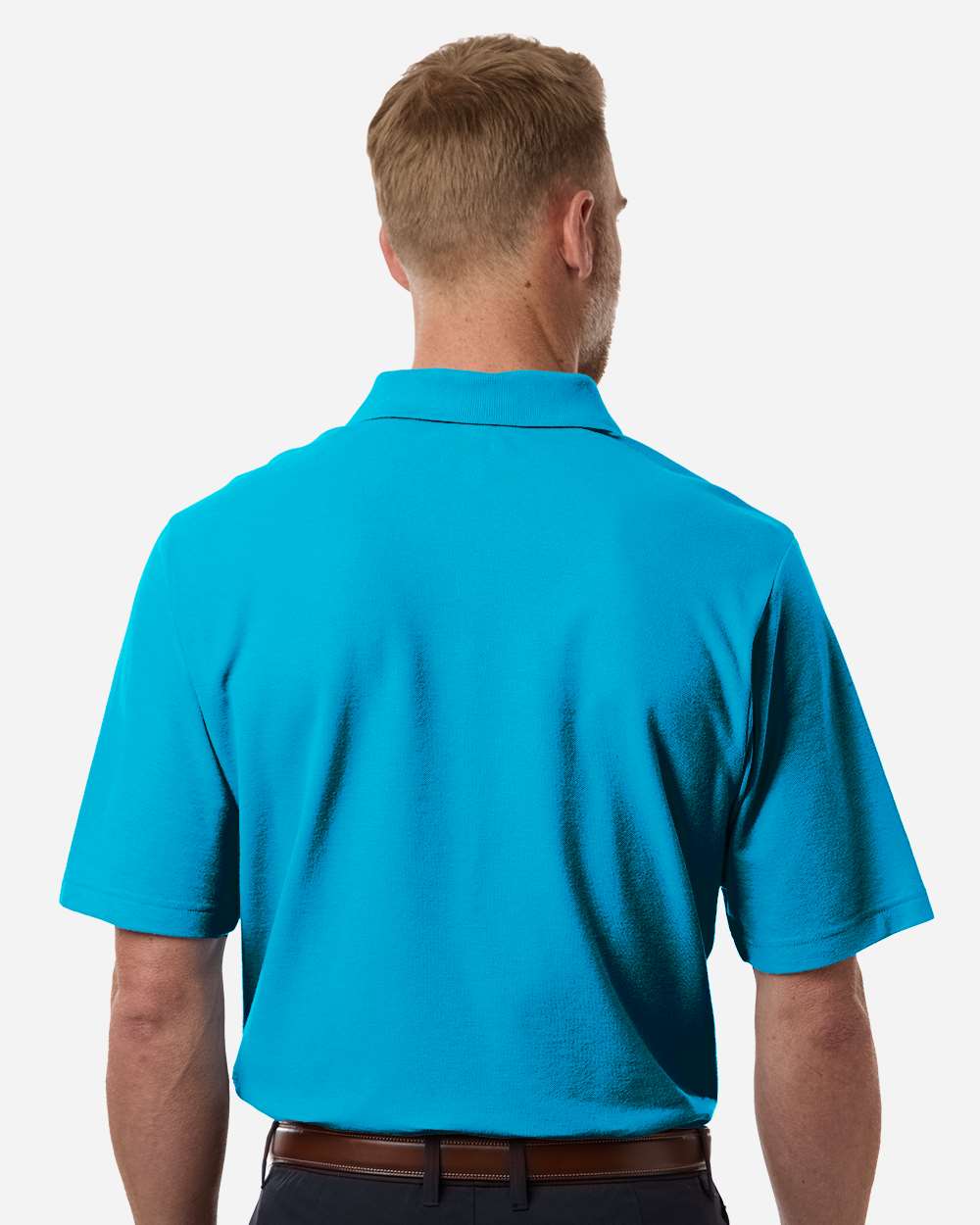Core 365 Men's Resolve CVC Performance Pique Polo with custom logo embroidery
