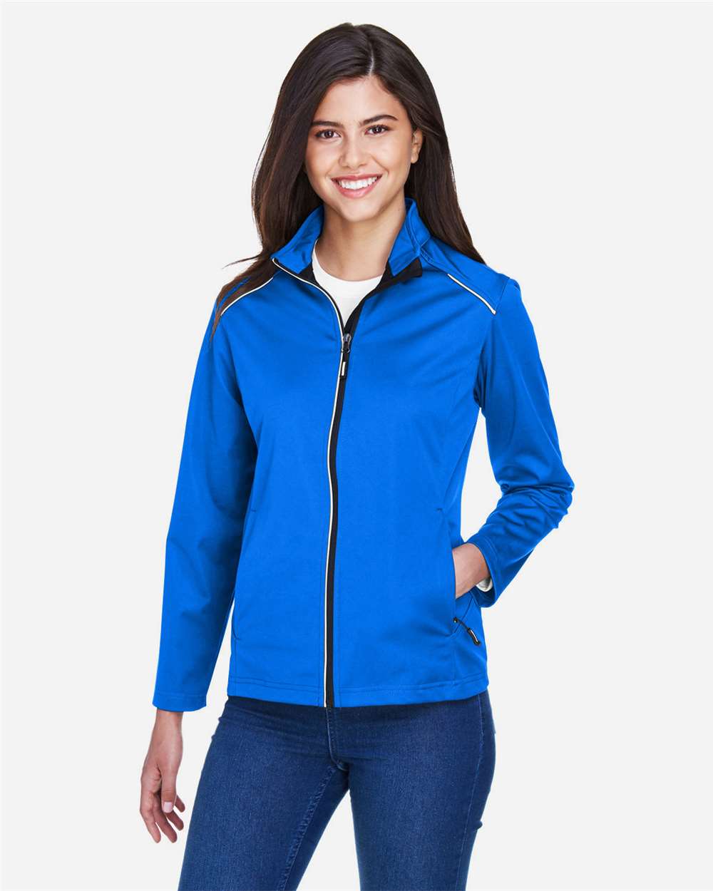 Core365 Women's Techno Lite Three-Layer Knit Tech-Shell