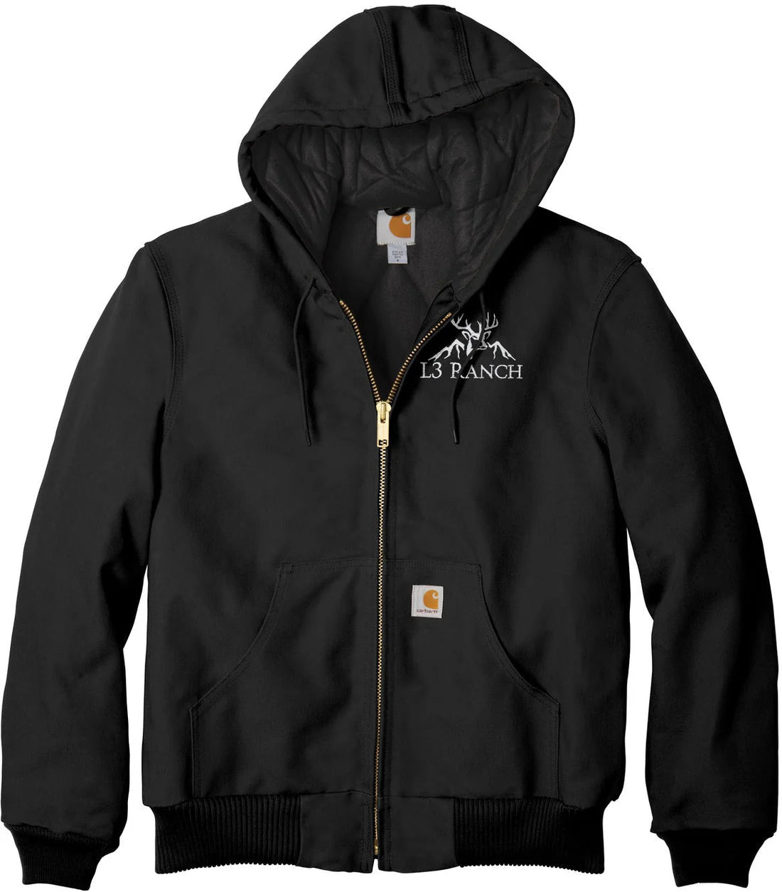 Carhartt Tall Quilted-Flannel-Lined Duck Active Jacket