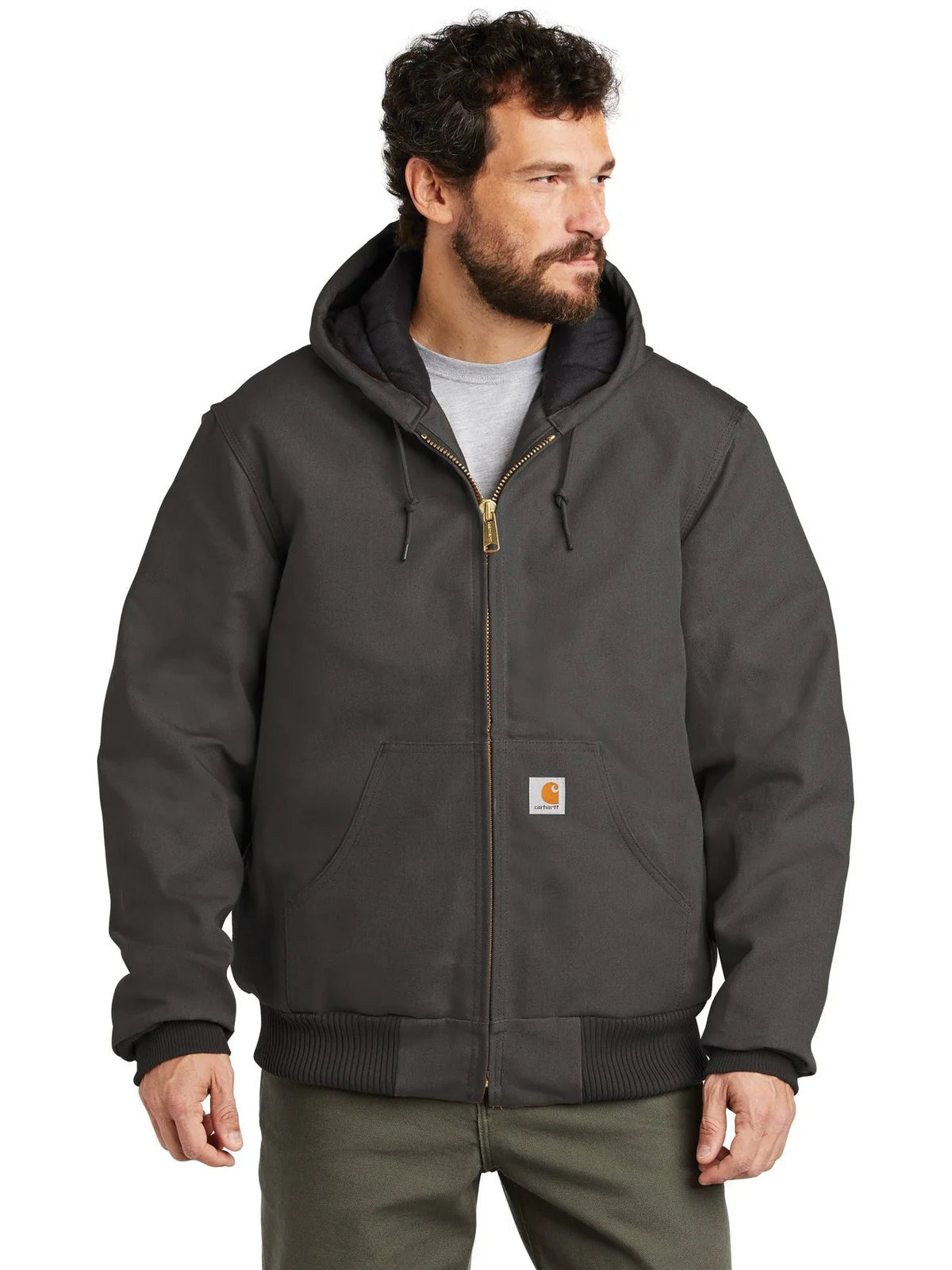 Carhartt Quilted-Flannel-Lined Duck Active Jacket