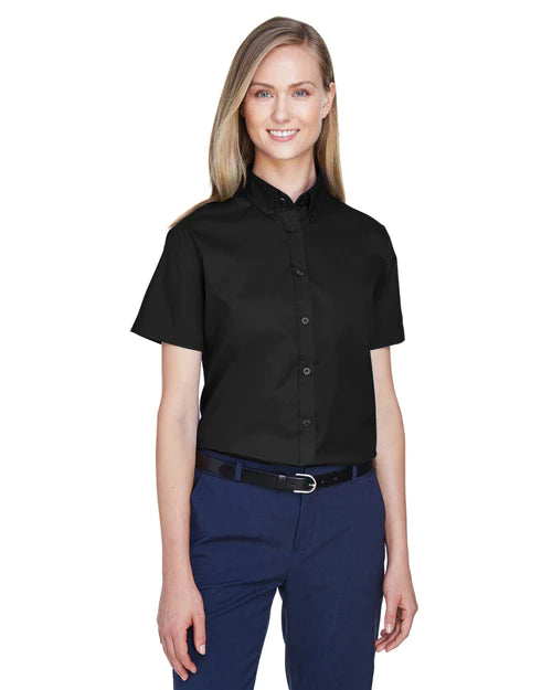 Core 365 Ladies Optimum Short-Sleeve Twill Shirt