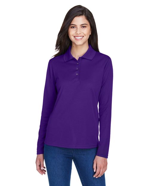 Core 365 Ladies Pinnacle Performance Long-Sleeve Pique Polo