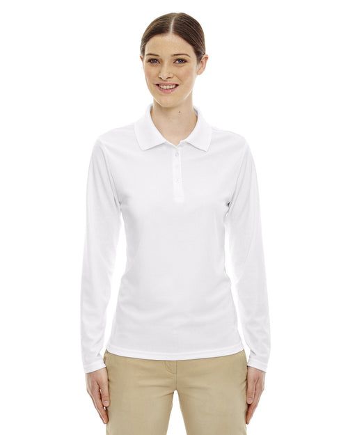 Core 365 Ladies Pinnacle Performance Long-Sleeve Pique Polo
