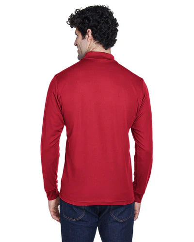 CORE365 Men's Pinnacle Performance Long-Sleeve Piqué Polo