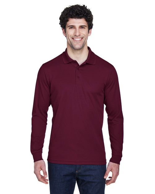 Core 365 Pinnacle Performance Long-Sleeve Pique Polo