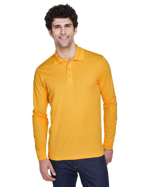 Core 365 Pinnacle Performance Long-Sleeve Pique Polo