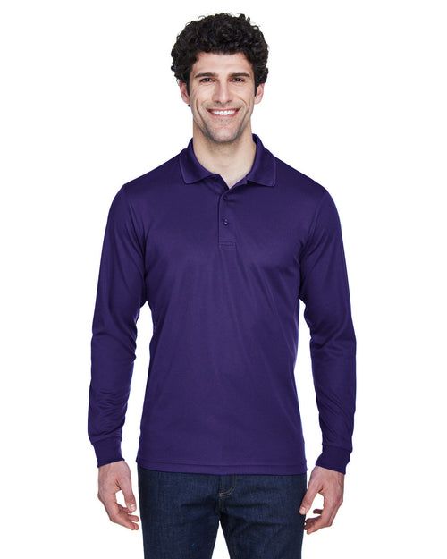 Core 365 Pinnacle Performance Long-Sleeve Pique Polo
