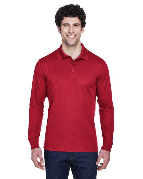 Core 365 Pinnacle Performance Long-Sleeve Pique Polo