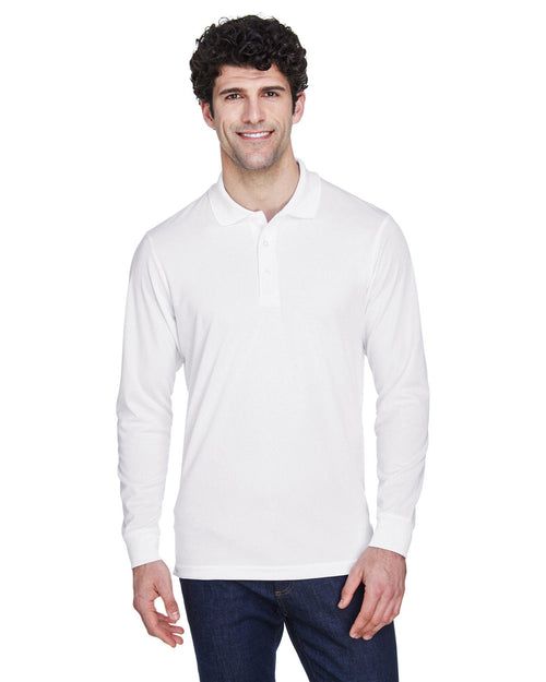 Core 365 Pinnacle Performance Long-Sleeve Pique Polo