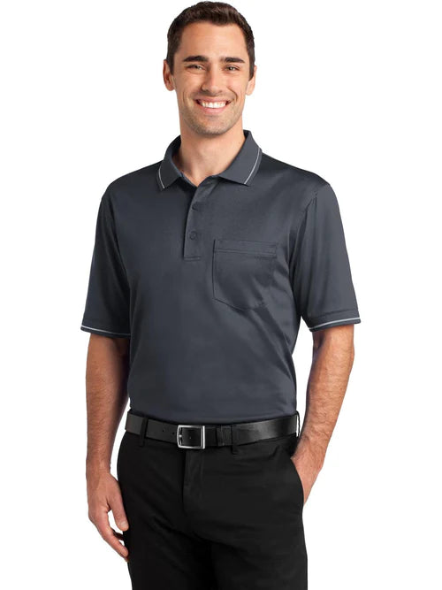 CornerStone Select Snag-Proof Tipped Pocket Polo