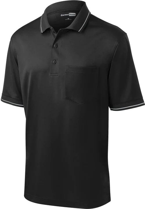 CornerStone Select Snag-Proof Tipped Pocket Polo