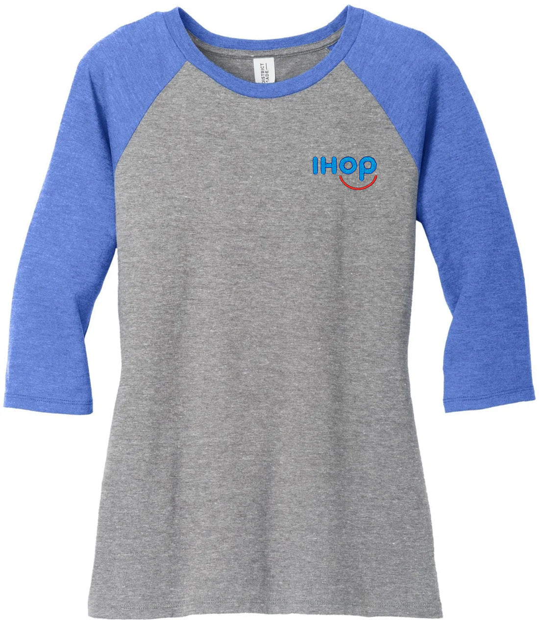 District Womenās Perfect Tri 3/4-Sleeve Raglan