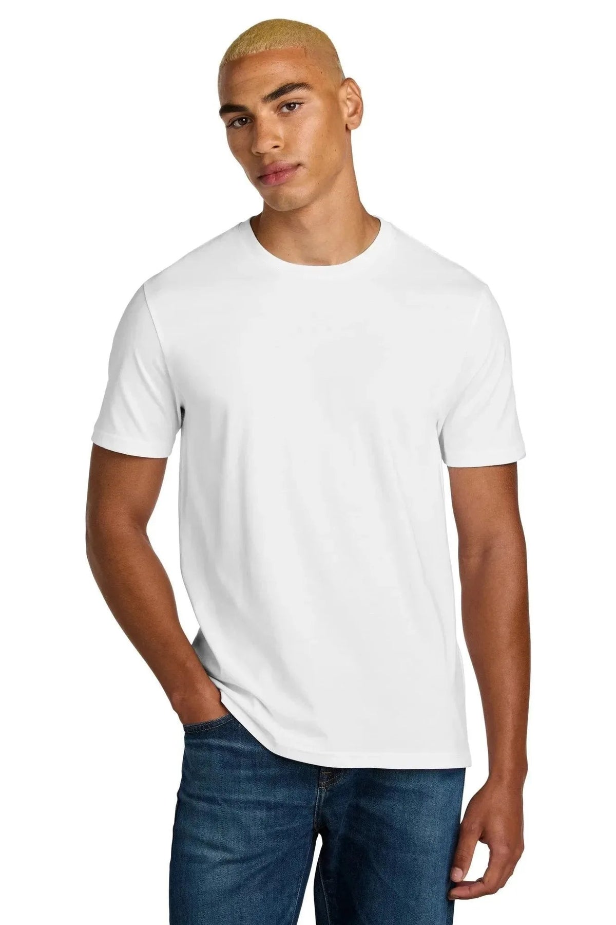 District Perfect Weight Icon Tee with custom logo embroidery