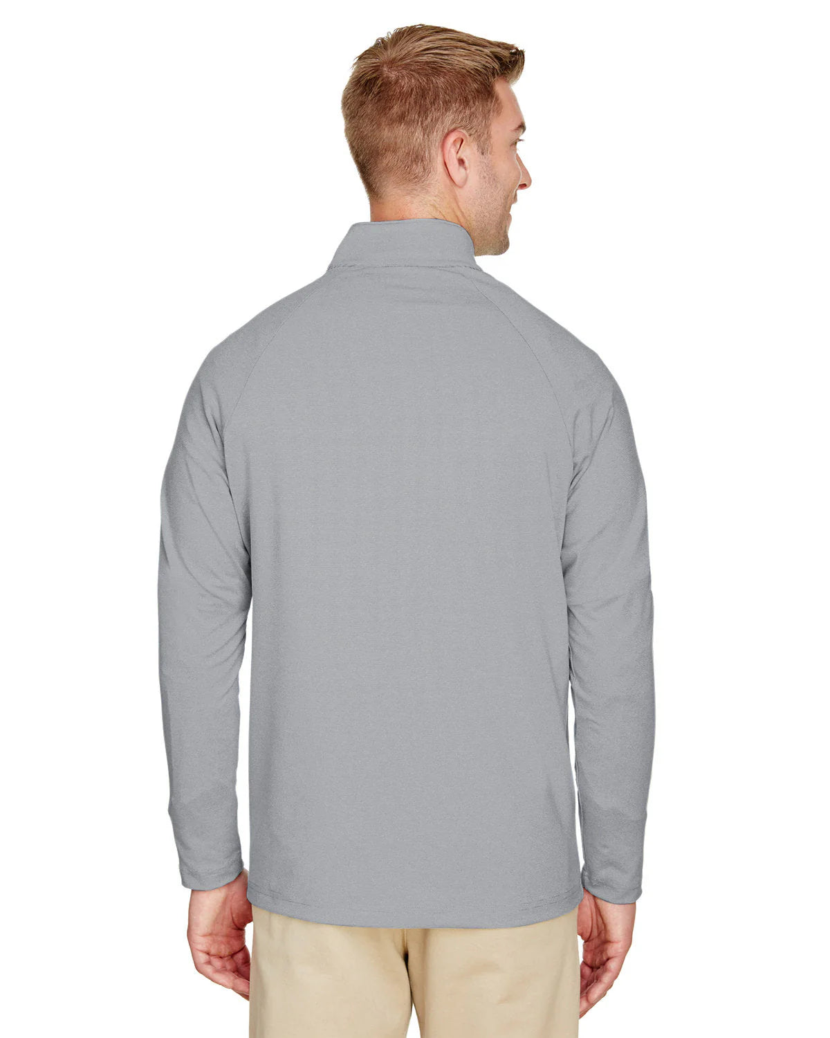 Devon & Jones CrownLux Performance Clubhouse Micro-Stripe Quarter-Zip