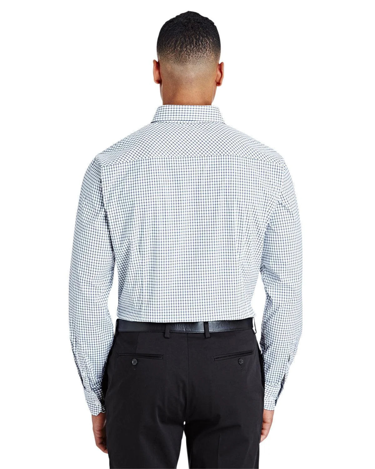 Devon & Jones CrownLux Performance Micro Windowpane Shirt