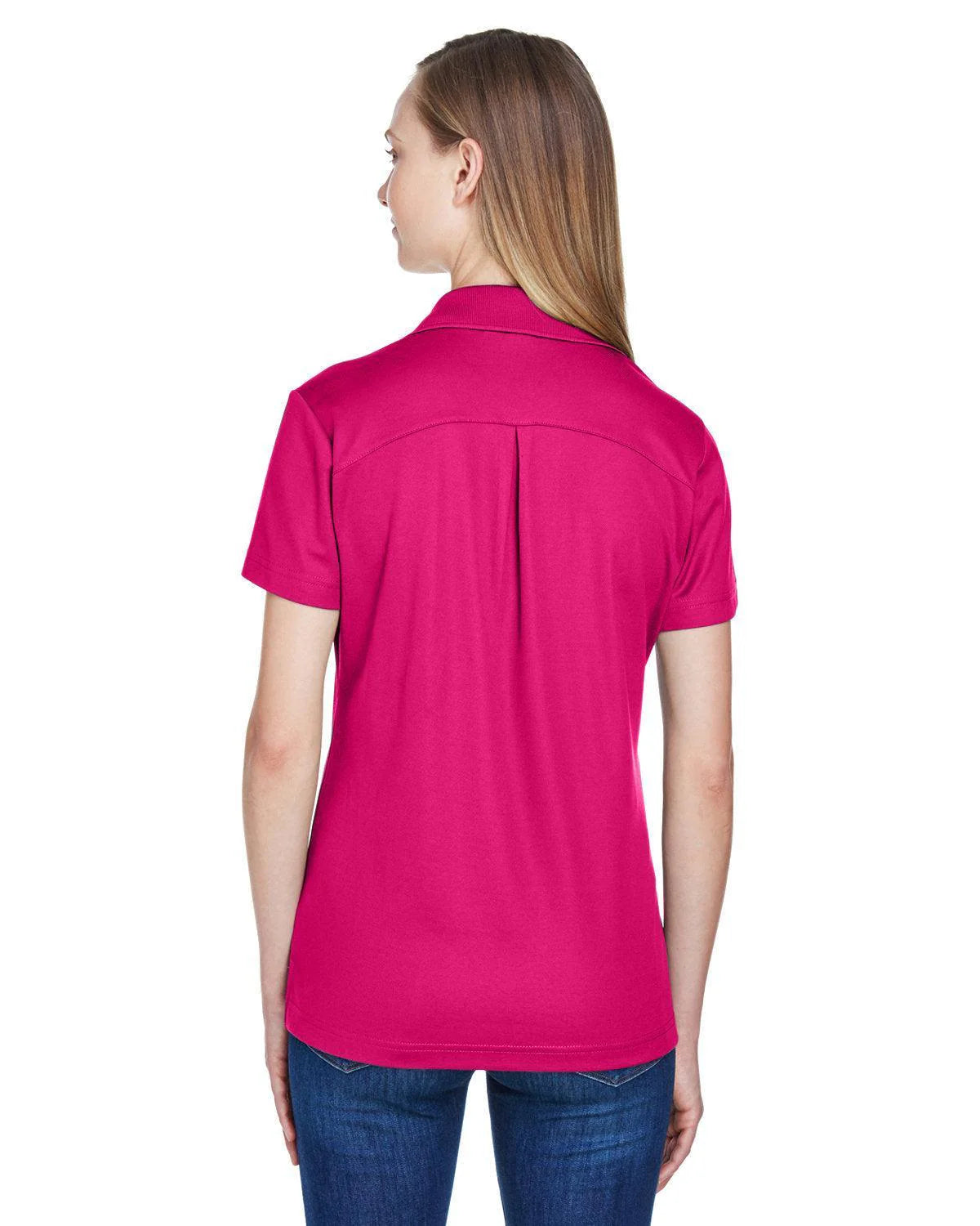 Devon & Jones Ladies CrownLux Performance Plaited Polo