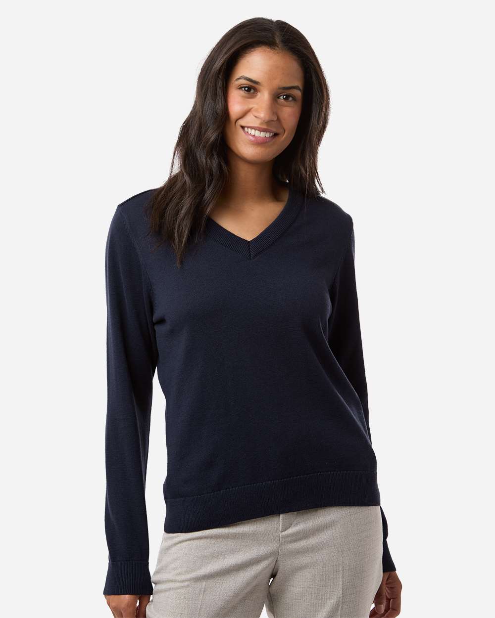 Devon & Jones Women's New Classics V-Neck Sweater