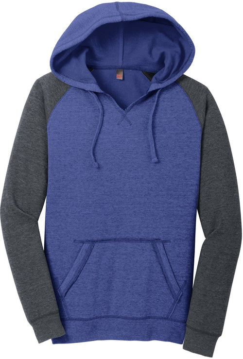 District Womenās Lightweight Fleece Raglan Hoodie