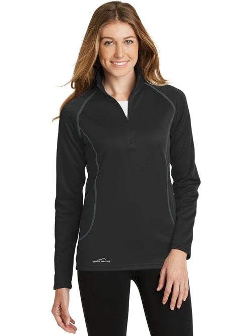 Eddie Bauer Ladies Smooth Fleece 1/2-Zip