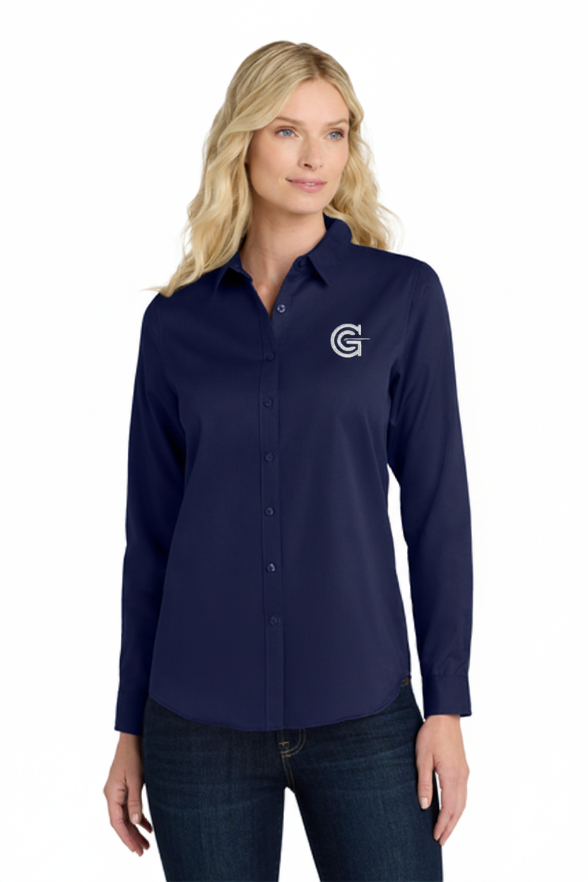 Port Authority Women's Long Sleeve SuperPro React