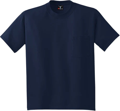 Hanes Beefy-T 100% Cotton T-Shirt with Pocket