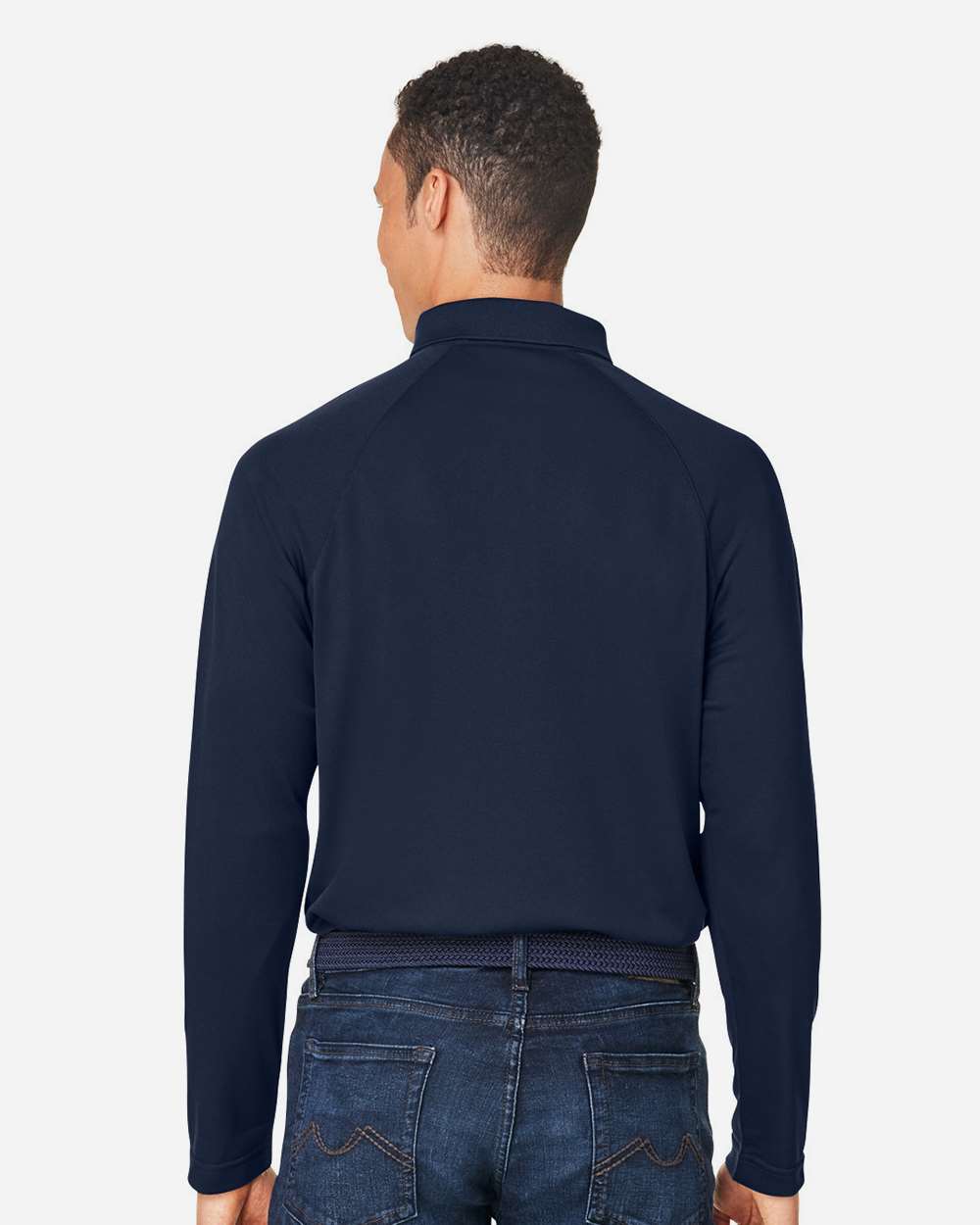 Harriton Charge Snag and Soil Protect Long Sleeve Polo