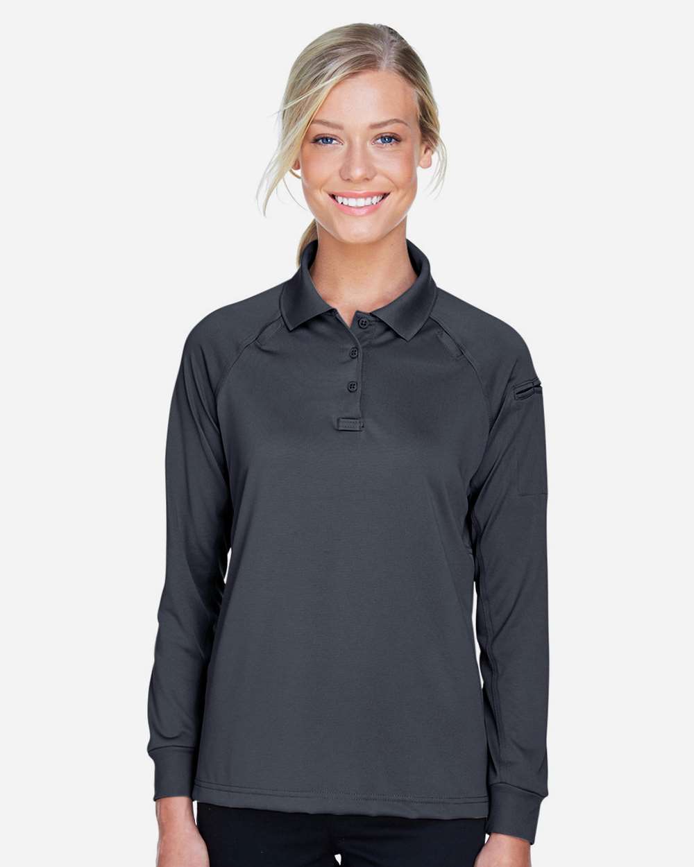 Harriton Women's Advantage Long Sleeve Tactical Polo