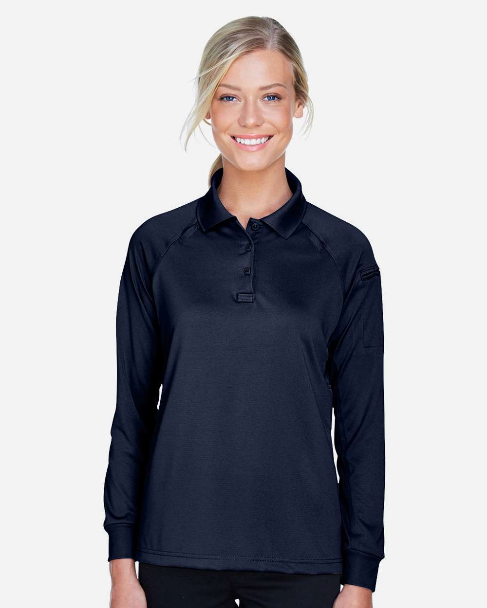 Harriton Women's Advantage Long Sleeve Tactical Polo