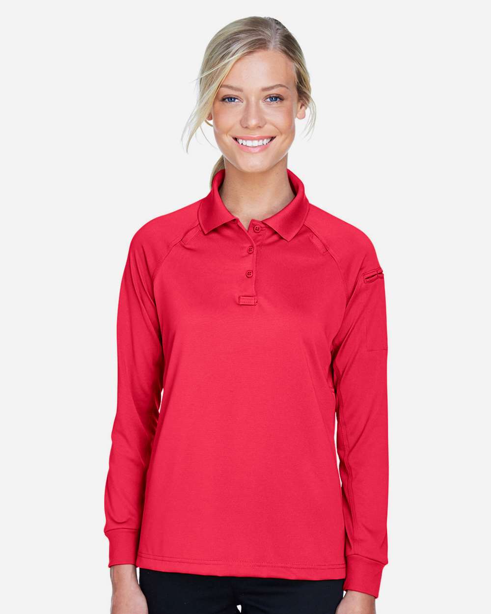 Harriton Women's Advantage Long Sleeve Tactical Polo