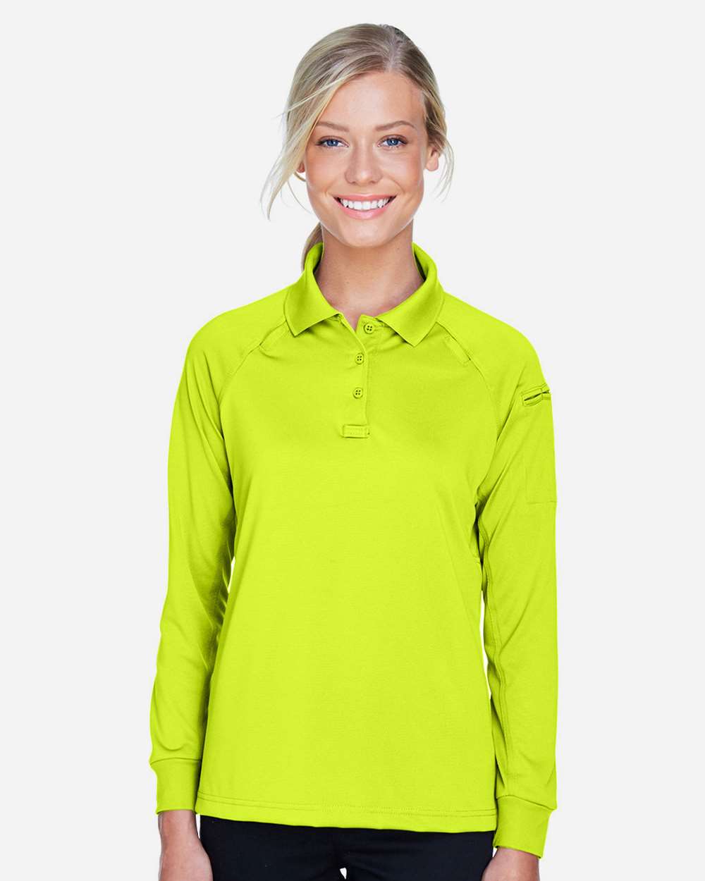 Harriton Women's Advantage Long Sleeve Tactical Polo