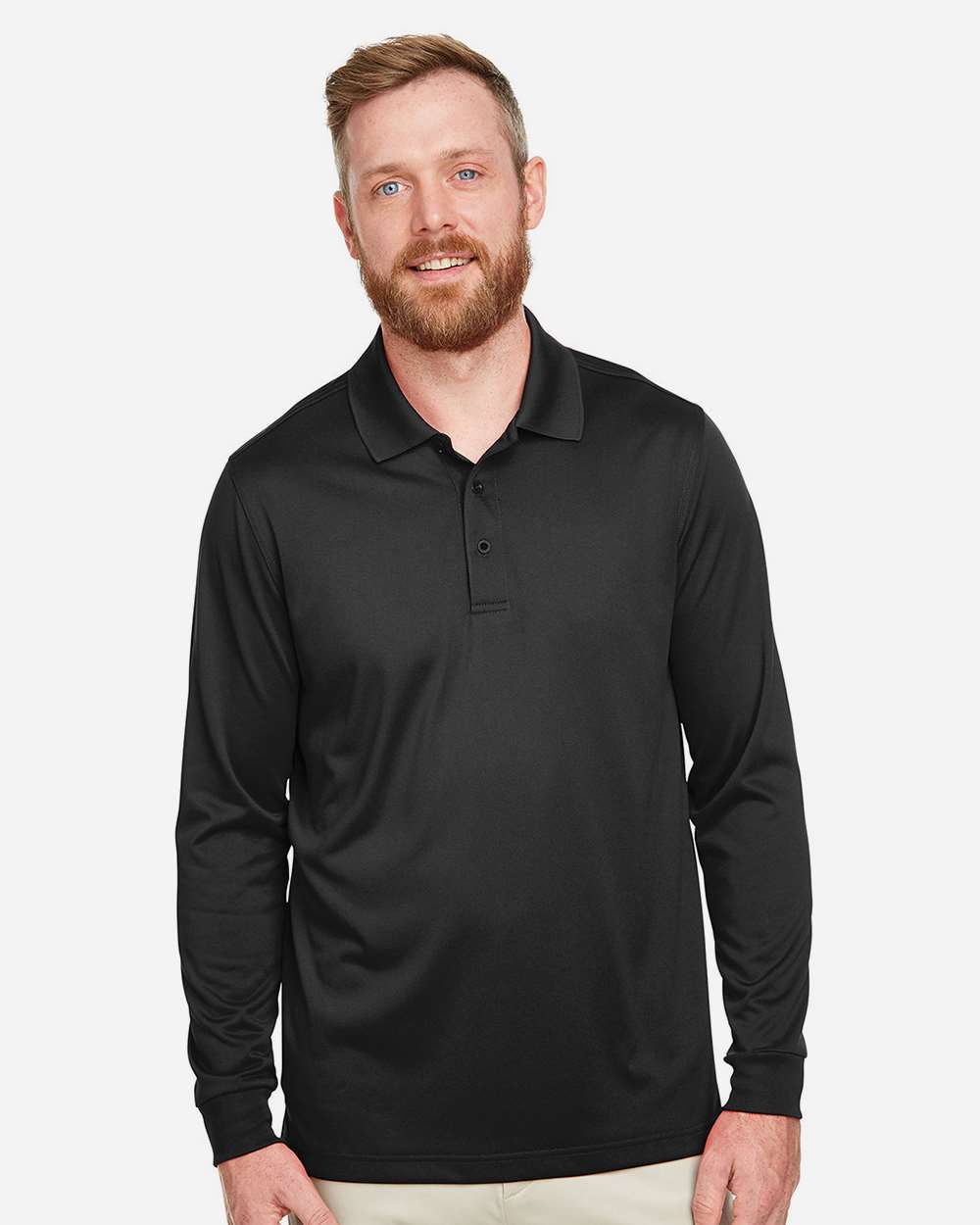 Harriton Advantage Snag Protection Plus IL Long Sleeve Polo