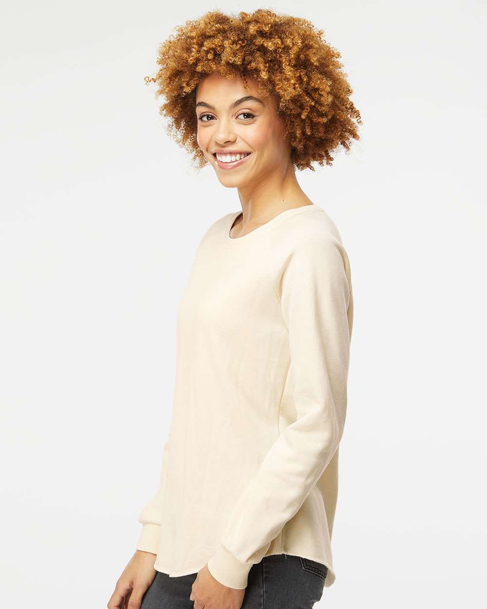 Independent Trading Co. Women's California Wave Wash Crewneck Sweatshirt