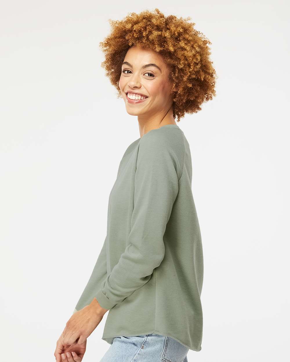 Independent Trading Co. Women's California Wave Wash Crewneck Sweatshirt