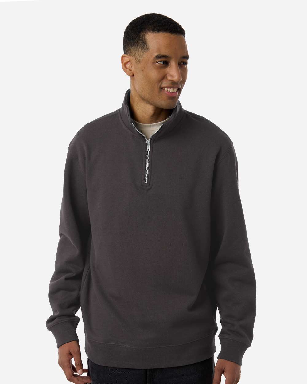 Independent Trading Co. Unisex 8.5 oz. Midweight Quarter-Zip Pullover