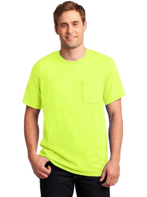 Jerzees Dri-Power 50/50 Cotton/Poly Pocket T-Shirt