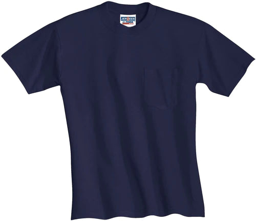 Jerzees Dri-Power 50/50 Cotton/Poly Pocket T-Shirt