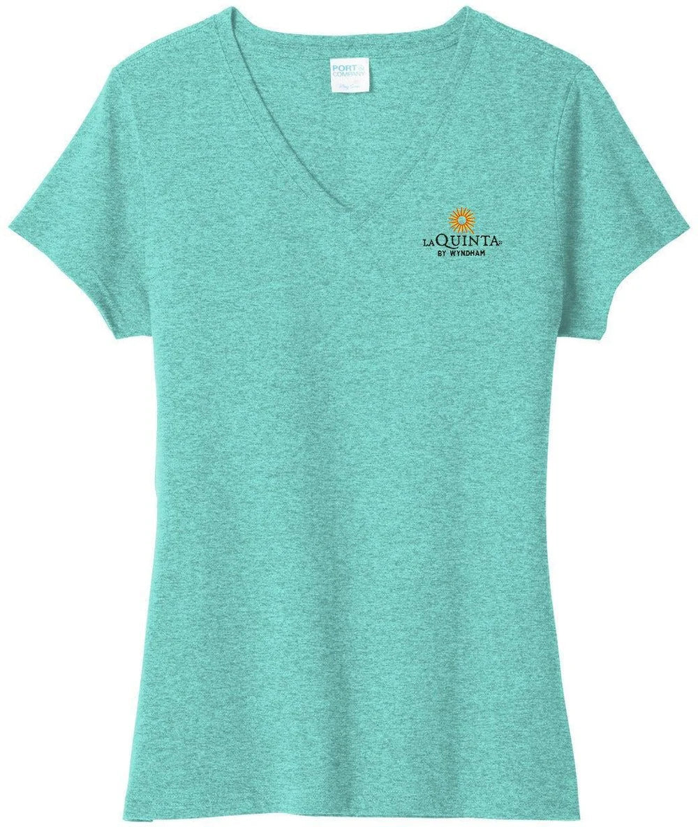Port & Co Women's Tri-Blend V-Neck Tee