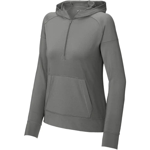 Sport-Tek Ladies Sport-Wick Stretch 1/2-Zip Hoodie