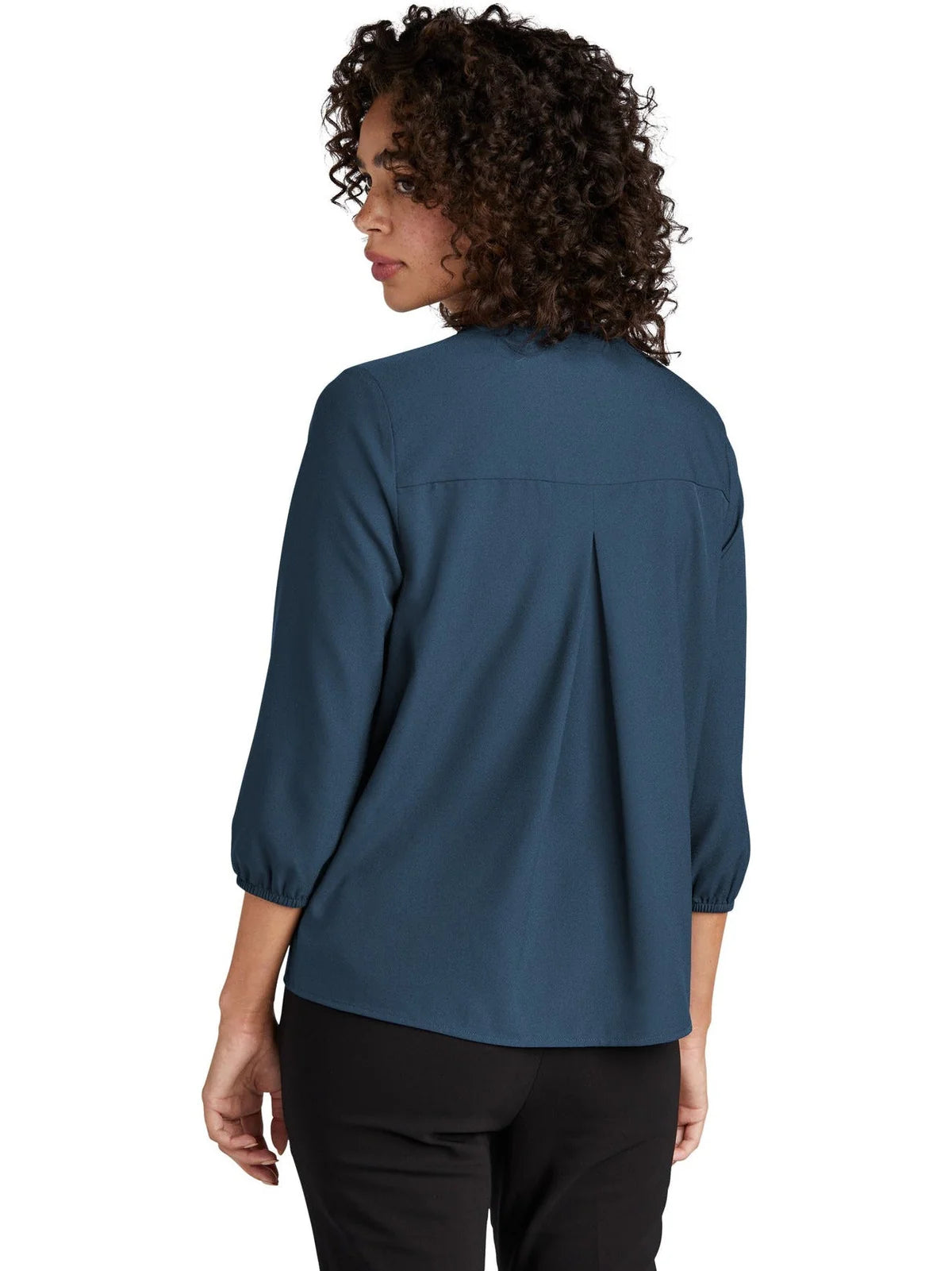 Mercer+Mettle Ladies Stretch Crepe 3/4-Sleeve Blouse