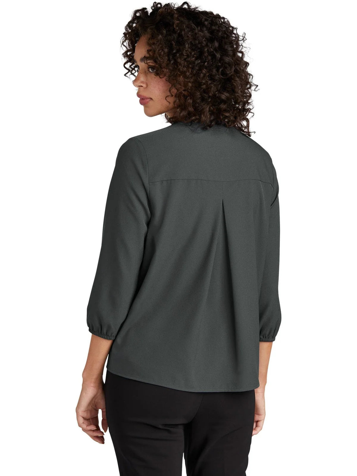 Mercer+Mettle Ladies Stretch Crepe 3/4-Sleeve Blouse