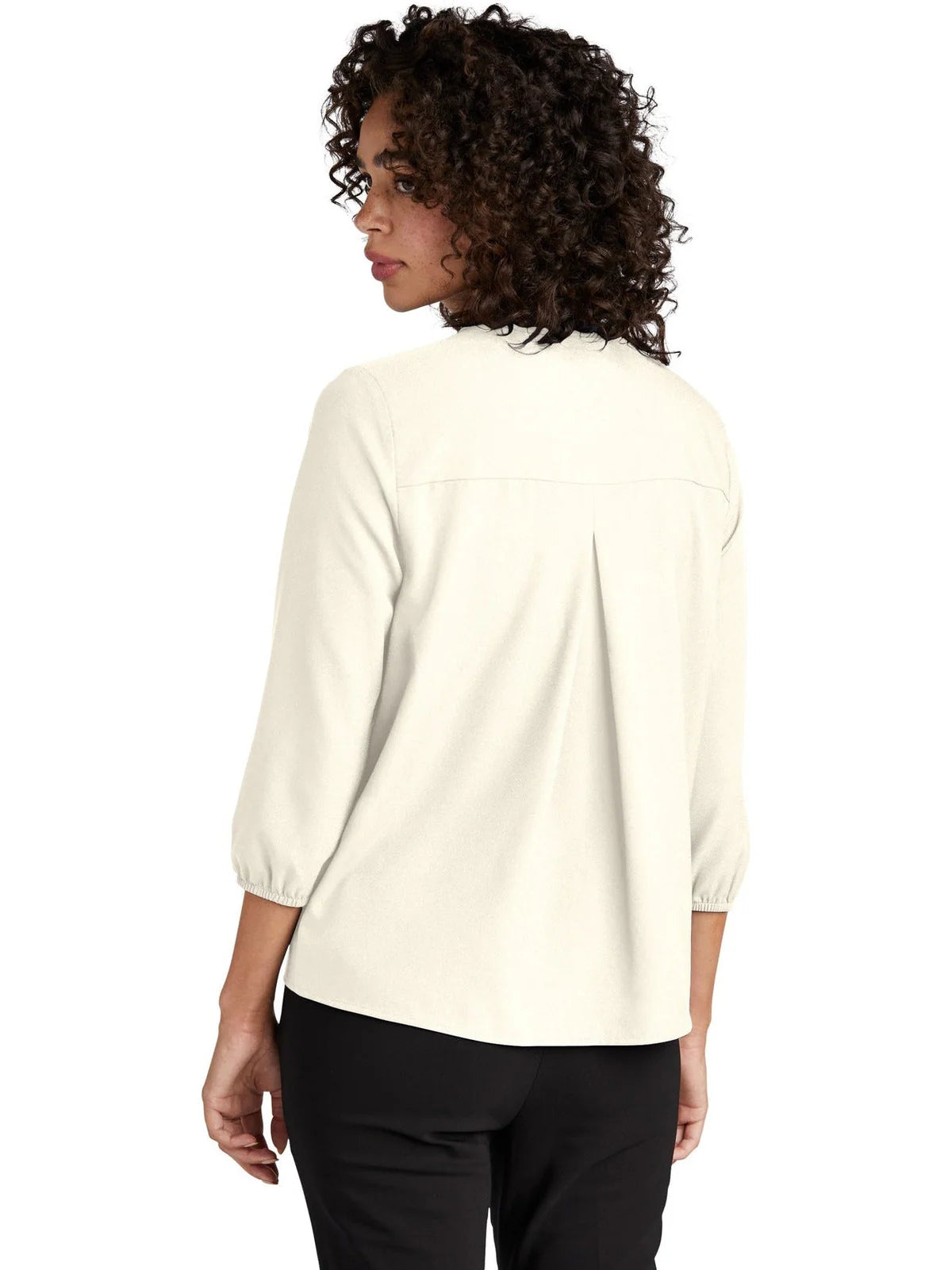 Mercer+Mettle Ladies Stretch Crepe 3/4-Sleeve Blouse