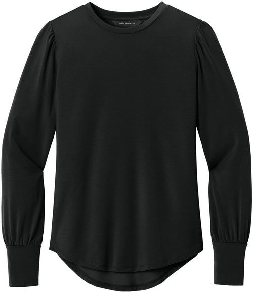 Mercer+Mettle Ladies Stretch Jersey Long Sleeve Blouson Top