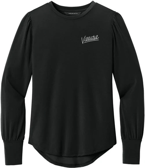 Mercer+Mettle Ladies Stretch Jersey Long Sleeve Blouson Top