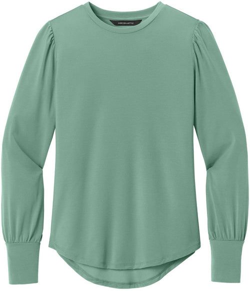 Mercer+Mettle Ladies Stretch Jersey Long Sleeve Blouson Top